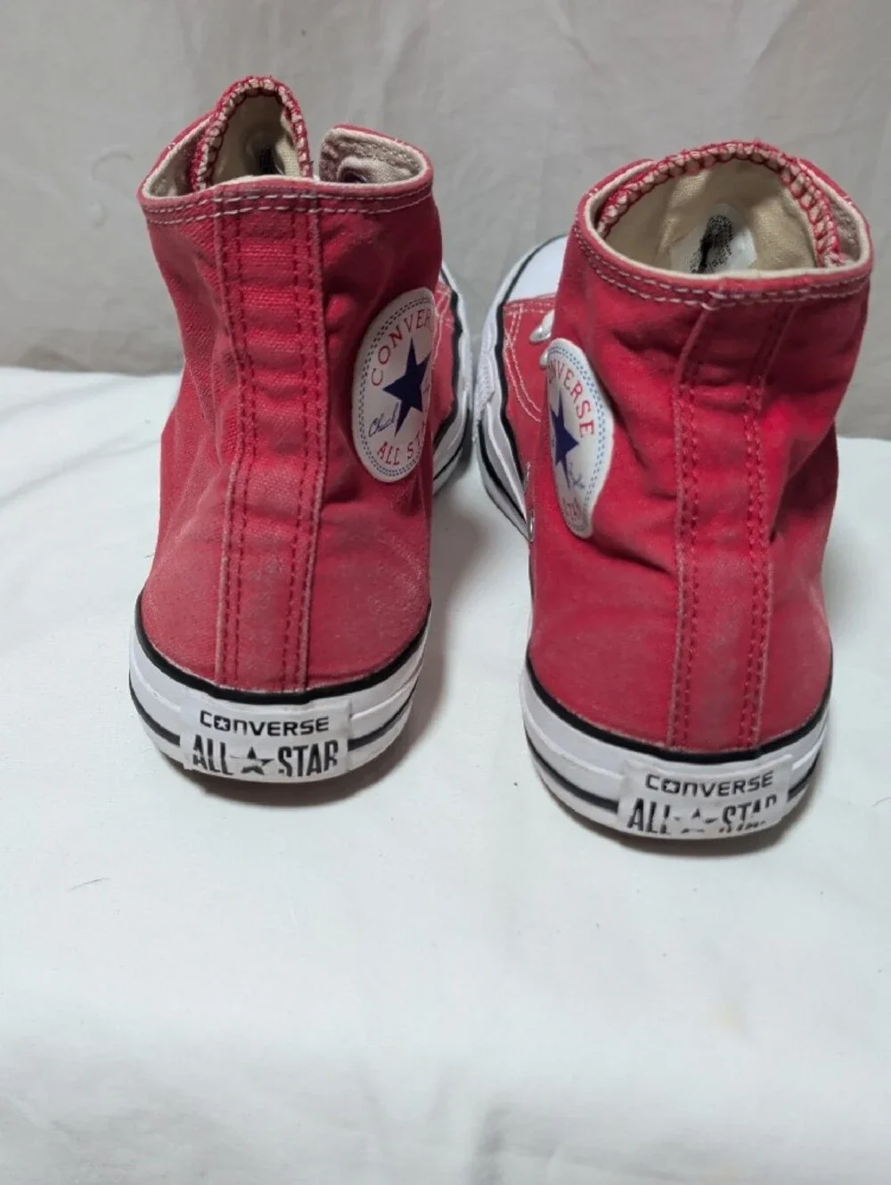 Men's Converse High Top Sneakers in Red with White Trim Size 8 1/2 Skater